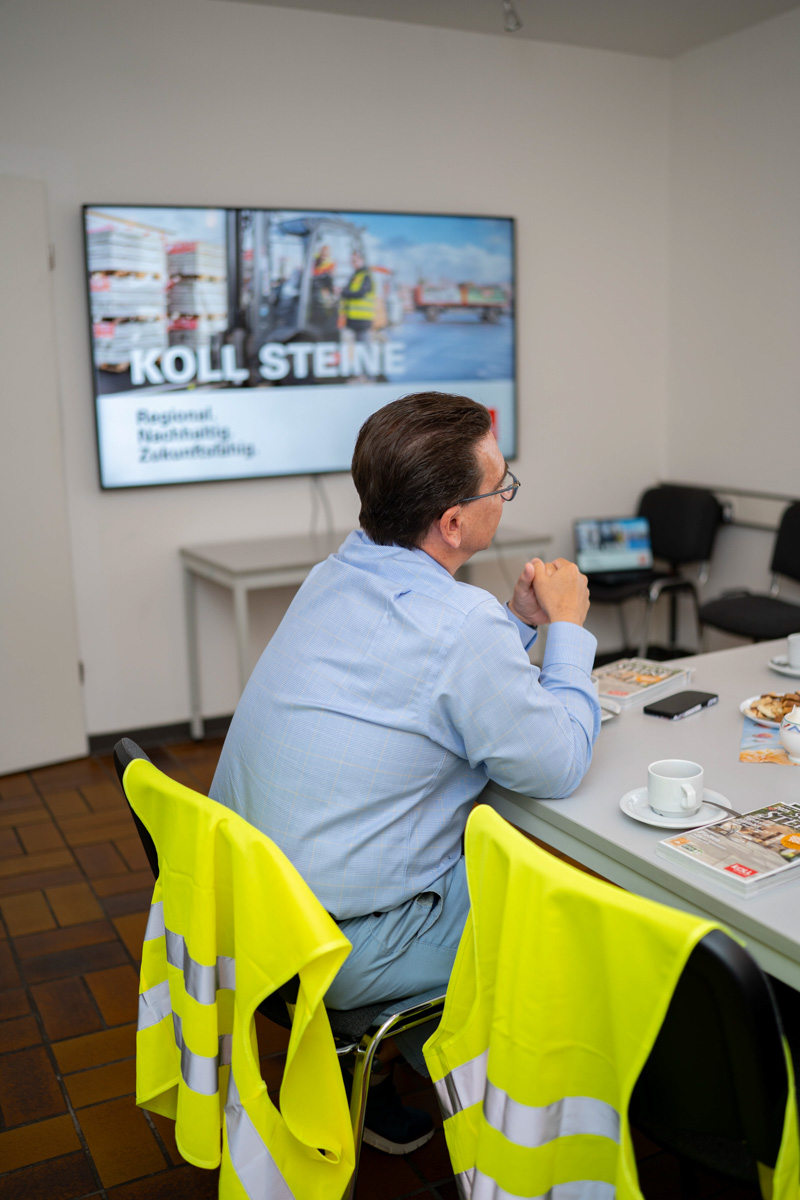 11. Juni 2025, Guido Deus zu Besuch bei KOLL Steine