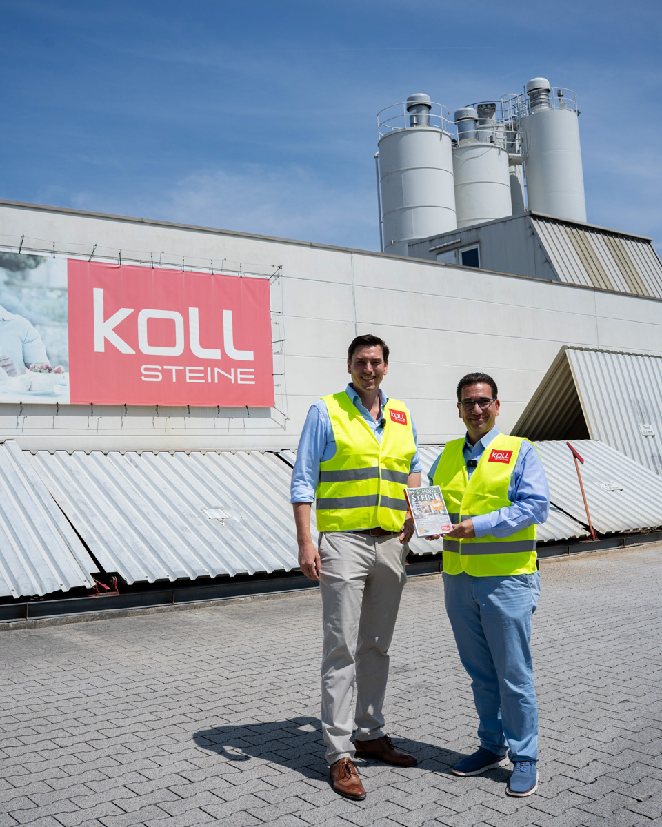 11. Juni 2025, Guido Deus zu Besuch bei KOLL Steine