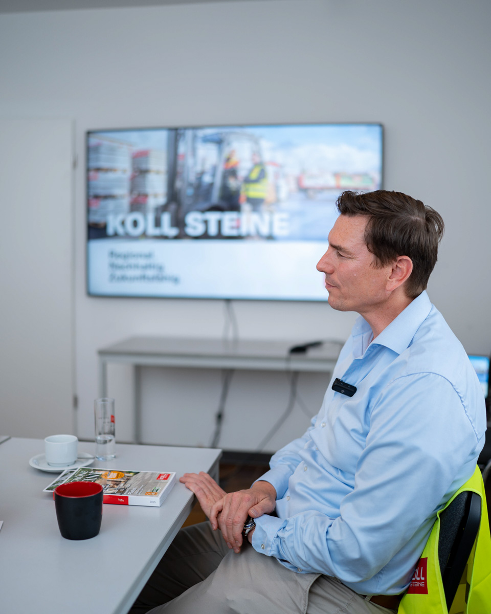 11. Juni 2025, Guido Deus zu Besuch bei KOLL Steine